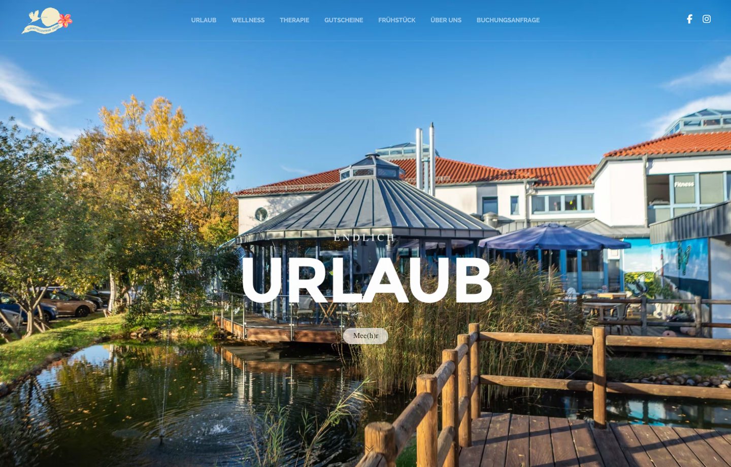 Website von Kurmittelcentrum Zingst